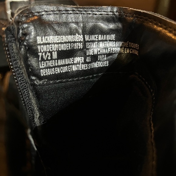 White Mountain Leather Suede Ankle Boots - Picture 2 of 4